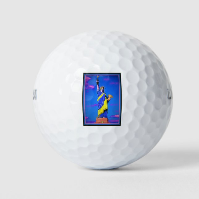 Balles De Golf Liberté ukrainienne (Devant)