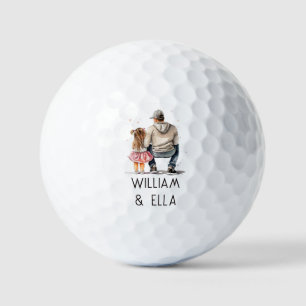 Balles De Golf Lien père et fille noir (9)