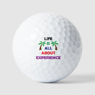 Balles De Golf Life Is All About Experience Motivational Quote