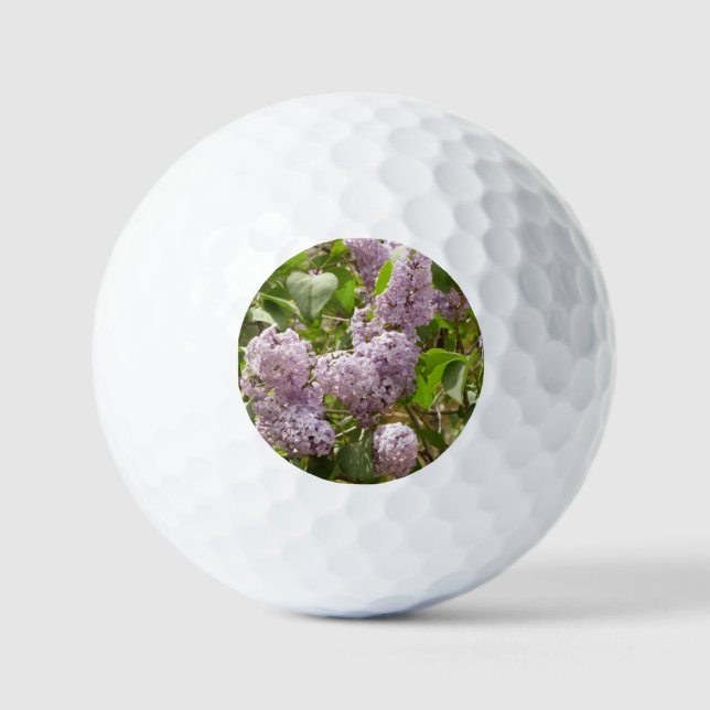 Balles De Golf Lilac Bush Belles fleurs de printemps violettes (Recto)