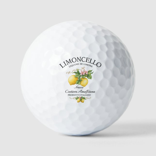 Balles De Golf Limoncello Italie Côte d'Amalfi (Recto)