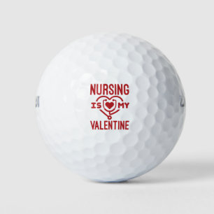 Balles De Golf L'infirmière est ma valentine infirmière Saint Val