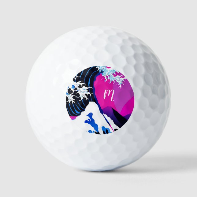 Balles De Golf L'inspiration de la Grande Vague (Recto)