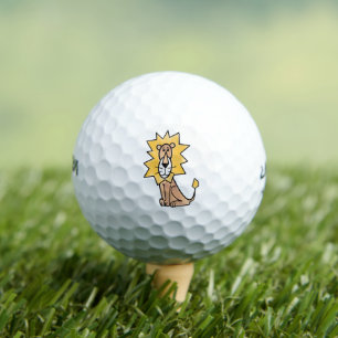 Balles De Golf lion mignon dessin animé enfants rétro safari jung