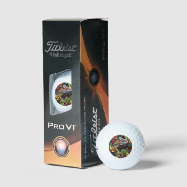 Balles De Golf Lizard Leaves & Couleur (Lizard Golf Balls Titleist 2023 Pro V1 high gradient core high flex casing layer. )