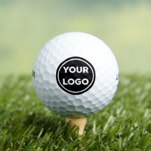 Balles De Golf Logo de l'entreprise personnalisée en noir