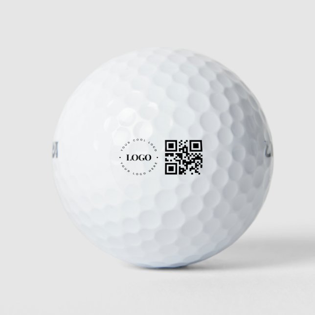 Balles De Golf Logo de l'entreprise sur mesure Code QR Profession (Devant)