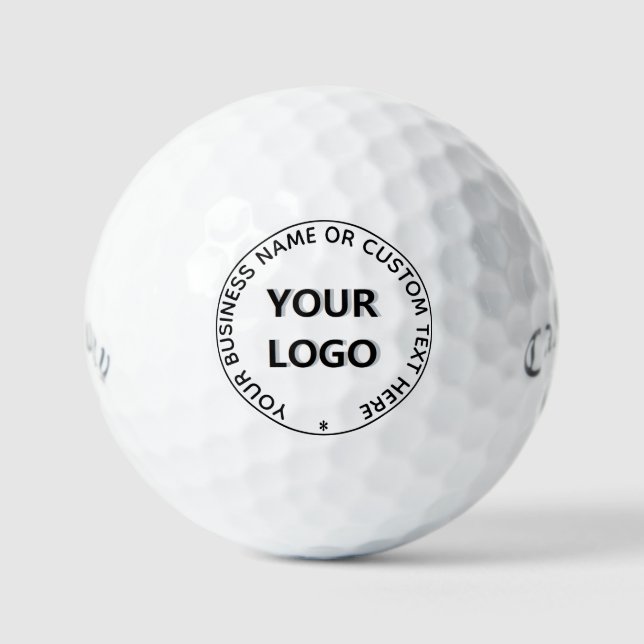Balles De Golf Logo d'entreprise personnalisé Texte Boules de gol (Recto)