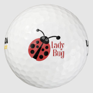 Balles De Golf Logo du Poster de animal Lady Bug