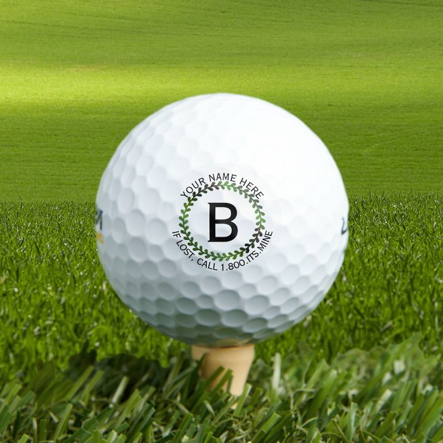 Balles De Golf Logo en métal vert Conception du logo ・ Personnali (Créateur téléchargé)