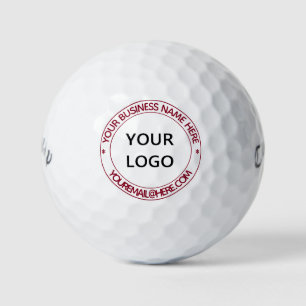 Balles De Golf Logo et texte personnalisés Boules de golf Timbre