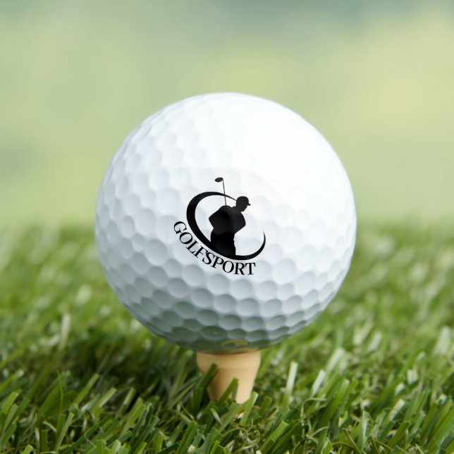 Balles De Golf Logo Golf avec typographie (T-shirt Insitu)