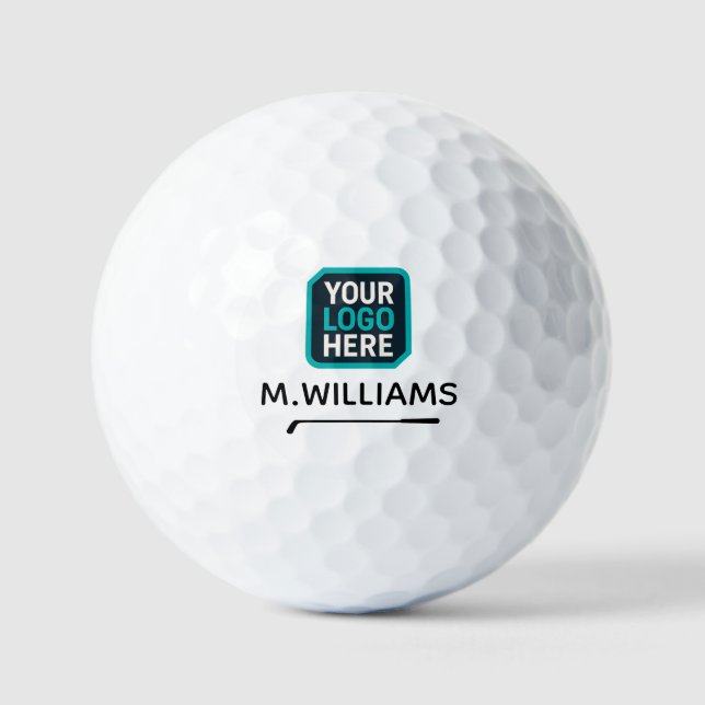 Balles De Golf Logo Logotype Mark Custom Name (Recto)