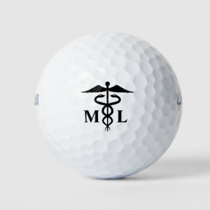 Balles De Golf Logo Médicale avec initiales