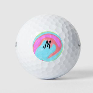 Balles De Golf logo monogramme minimaliste simple personnalisé bo