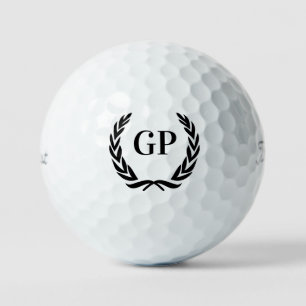 Balles De Golf Logo monogramme personnalisé Crest Boules de golf