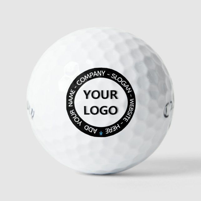 Balles De Golf Logo personnalisé et texte promotionnel Boules de  (Recto)