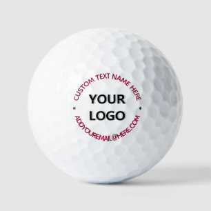 Balles De Golf Logo personnalisé et timbre texte Boules de golf d