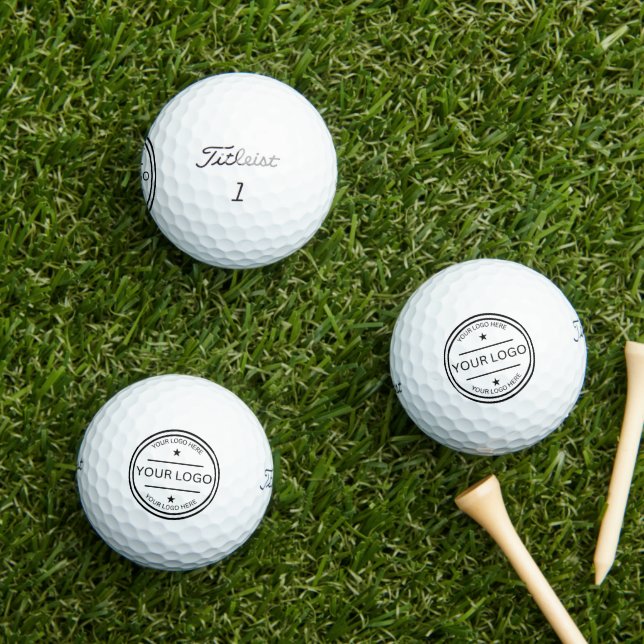 Balles De Golf Logo Personnalisé Moderne Entreprise Logo d'affair (Herbe in situ)