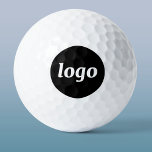 Balles De Golf Logo promotionnel simple<br><div class="desc">Ajoutez votre propre logo et le choix du texte à cette conception. Supprimez le texte supérieur ou inférieur si vous préférez. Minimaliste et professionnel. Idéal pour l'image de marque des employés ou comme produit promotionnel pour vos clients et clients.</div>