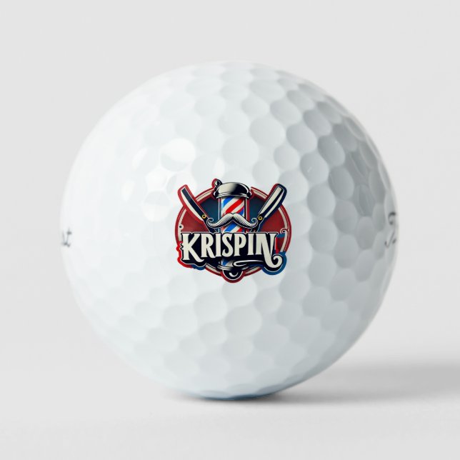Balles De Golf "Logo Sharp pour les barbiers" (Recto)