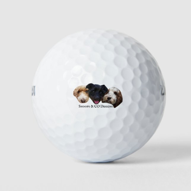 Balles De Golf Logo Snoopy & CO Designs (Devant)