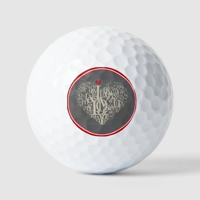 Balles De Golf Love Golf Ball (Recto)
