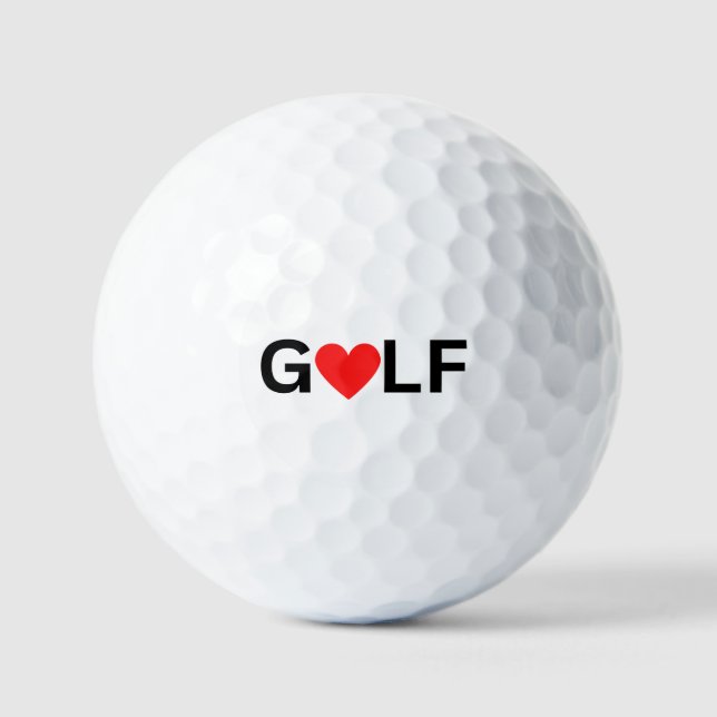 Balles De Golf Love Golf Ball (Recto)