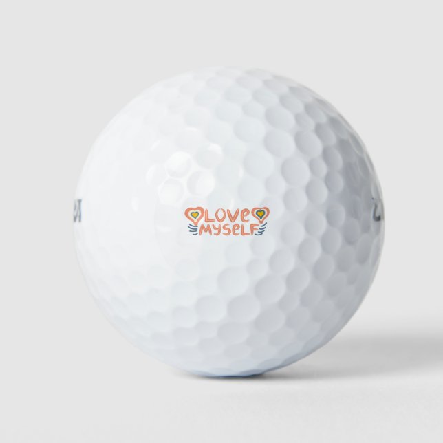 Balles De Golf Love myself (Devant)