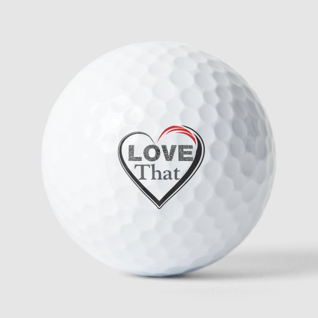 Balles De Golf Love That Golf Balls (Recto)