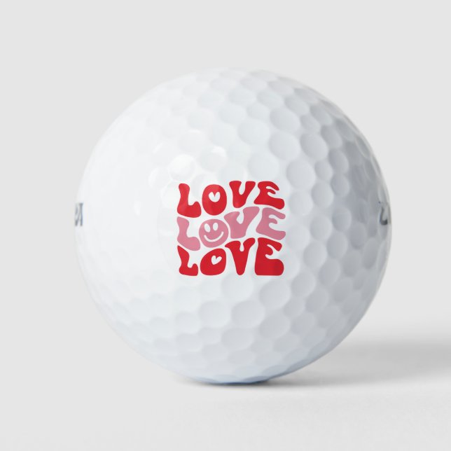 Balles De Golf Love Valentine's Day Super Funny Holiday (Devant)
