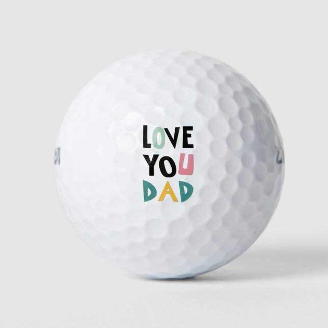 Balles De Golf Love You Dad Golf Ball (Devant)