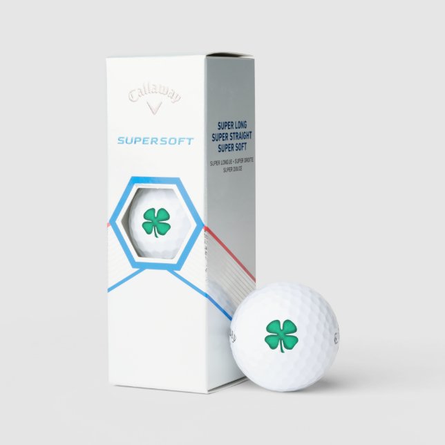 Balles De Golf Lucky 4 Leaf Irish Clover Callaway Boules de golf  (Conditionnement)