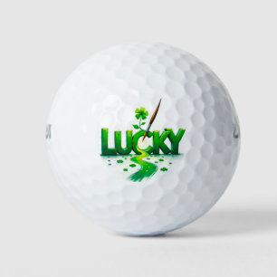 Balles De Golf Lucky Clover Design pour la St. Patrick's Day