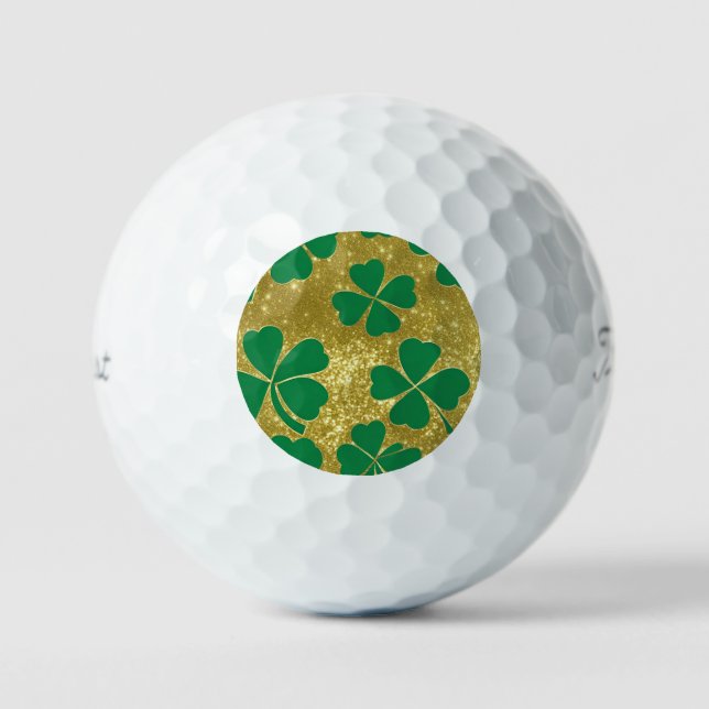 Balles De Golf Lucky Four Leaf Clover (Recto)