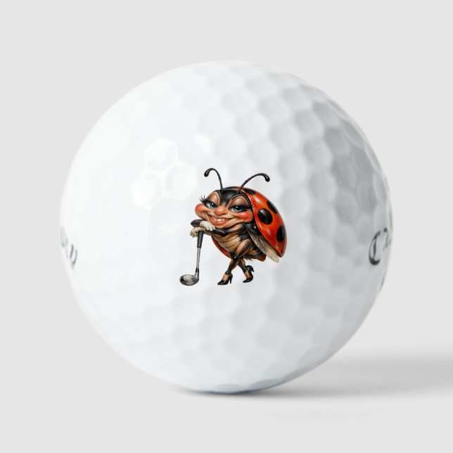 Balles de Golf Lucky Ladybug Callaway Supersoft (Recto)