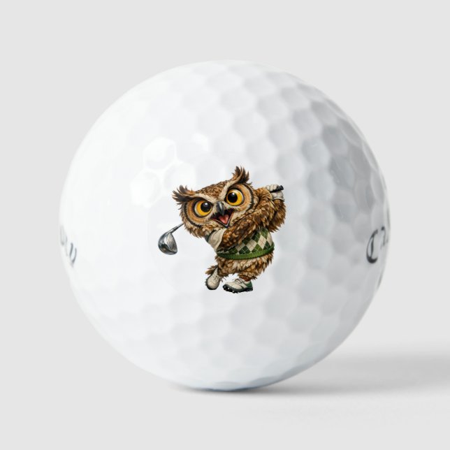 Balles de golf Lucky Owl Callaway Supersoft (Recto)