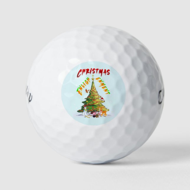 Balles De Golf Lumière de Noël (Devant)