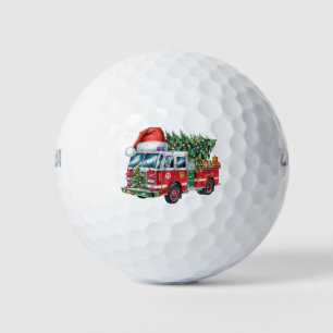 Balles De Golf Lumières de Noël de chapeau de Père Noël de camion