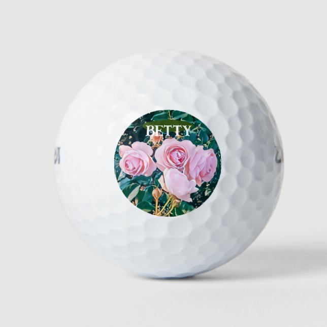 Balles De Golf luxe romantic flowers botanical wallpaper (Devant)