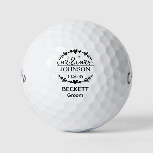Balles De Golf M. et Mme Marié (Devant)