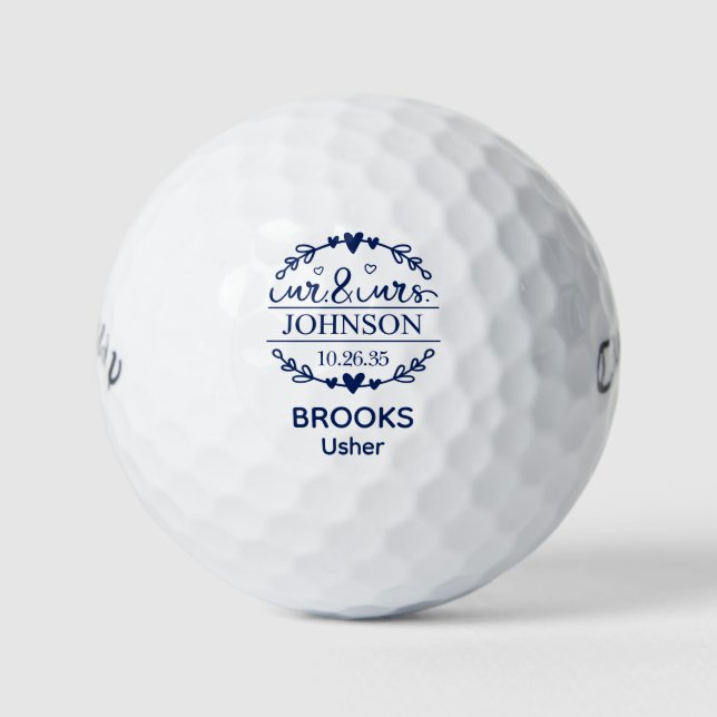 Balles De Golf M. et Mme Usher (Devant)