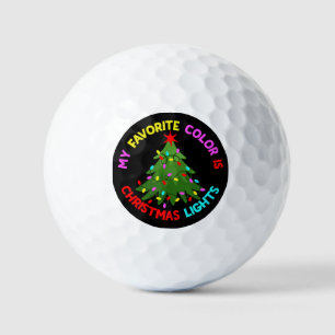 Balles De Golf Ma couleur préférée est Christmas Lights-78678