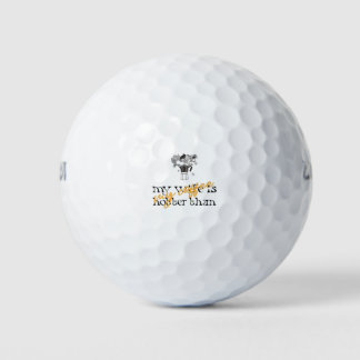 Balles De Golf Ma femme est plus chaude que mon café