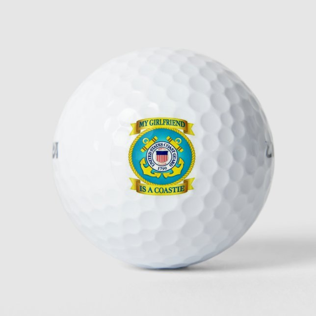 Balles De Golf Ma Petite Amie Est Une Costie (Devant)