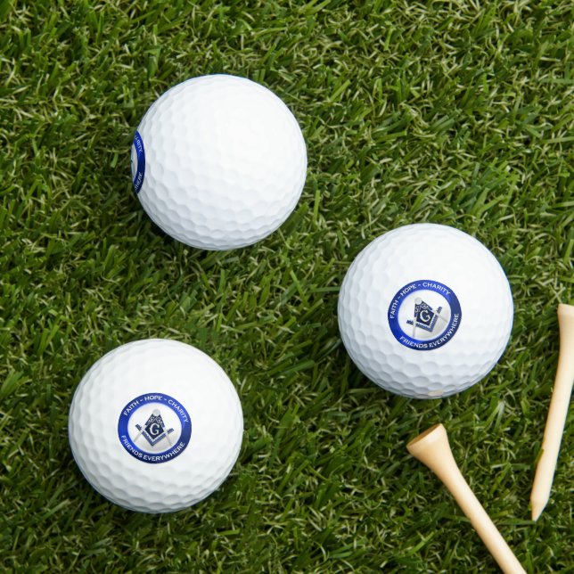 Balles de golf maçonniques (Herbe in situ)
