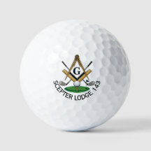 Balles de golf maçonniques personnalisées