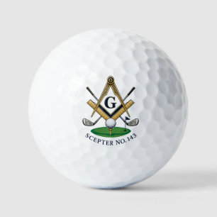 Balles de golf maçonniques personnalisées 