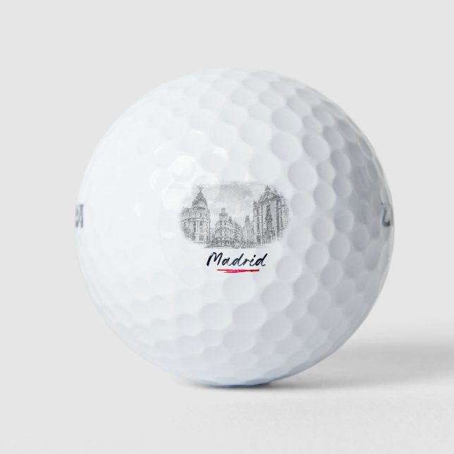Balles De Golf Madrid - Spain - Via Grande (Devant)