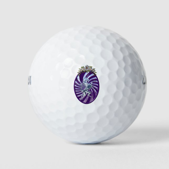 Balles De Golf Magnifique licorne mythique (Devant)